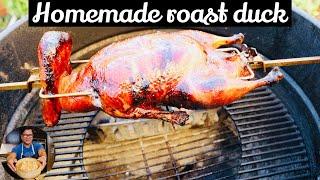 HOW TO MAKE ROAST DUCK AT HOME| OUTDOOR BBQ DUCK |ROAST DUCK RECIPE|