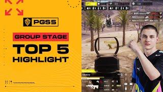 PGS 5 Group Stage TOP 5 Highlights l PUBG Esports