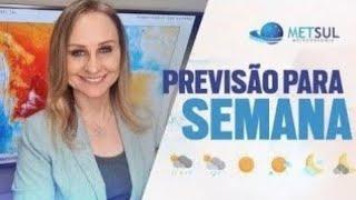 26/08/2024 - Previsão do tempo para a semana | METSUL