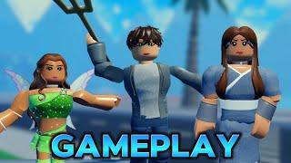 Katara, Percy, & Aisha gameplay. Heroes online world roblox