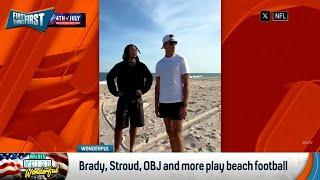 Brady, Stroud, OBJ and more play beach football