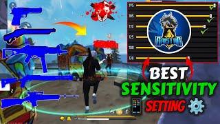 Free Fire Headshot setting 2024  Best Sensitivity Settings ️| Sensitivity + Hud Settings Free Fire