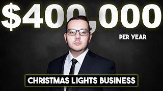 How He Makes $400,000 in 3 Months Hanging Christmas Lights