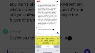 Prepare for Job Interviews using ChatGPT AI
