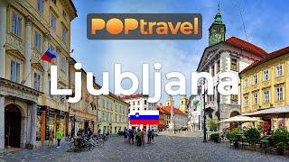 Walking in LJUBLJANA / Slovenia - City to Castle - 4K 60fps (UHD)