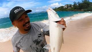 Caleb's First Oio (BoneFish) Catch and Cook Fishing Hawaii - Grad Party & James Bday Special!