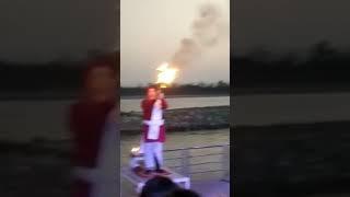 Rishikesh Ganga Arti || Evening pray #ganga #river #uttarakhand #hinduism #shorts