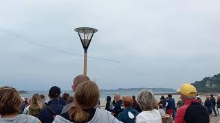 Patrouille de France 2021 sur la plage de trestraou à Perros-Guirec