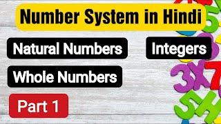 Number System in Hindi Part 1 | Natural Numbers | Whole Numbers | Integers | Sankhya Paddhati Hindi