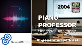 Piano Professor 2004 undergraduate thesis AI Generated Podcast with NotebookLM
