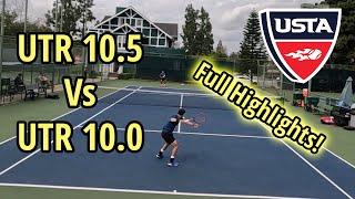 UTR 10.5 Vs. UTR 10 | USTA Men's Open Match Highlights