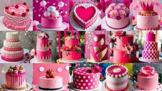 Best & Simple Pink Cake Design/Pink Colour Cake Designs/Birthday/Birthday Cake Designs For Girl/Cake