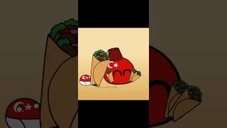 one day with baby turkiye (and kebab) #countryballs #turkey #kebab #ottomanempire