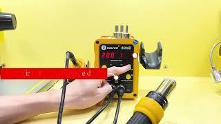 kailiwei 8586D Soldering Station 2 In 1 Digital ESD Hot Air Blower Heat Gun Welding Solder Iron SMD