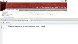 Web Application Hacking 101 - DOM Based Cross Site Scripting