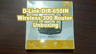 D-Link DIR-650IN Wireless 300 Router - Unboxing