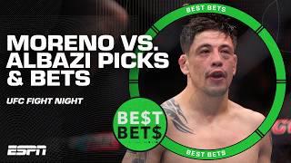 Best Bets for UFC Fight Night: Brandon Moreno (-175) vs. Amir Albazi (+145)  | ESPN MMA