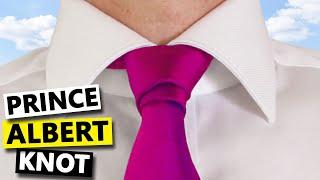 How to Tie a Prince Albert Knot: a necktie knot to crown your outfit with