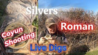 Detecting Somerset Coyun Shooting for Silver and Romans LIVE DIGS 4th March 2025 #metaldetecting