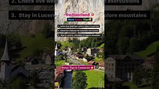  Switzerland Important Tips!  To save money & hassle! Save this! ️ #shorts #switzerland #viral