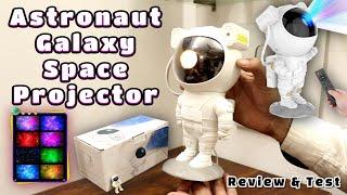 Astronaut Galaxy Projector Lamp Review Test | AI Robot Nebula Multicolor Star Lamp | Room Decoration