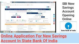 State Bank Of India Online Savings Account Opening|New SBI Account Online|SBI New Account From PC