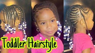 Toddler Hairstyle | Kid Cornrow Hairstyle | Little Girl Braided Hairstyle | Danielle Denese