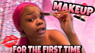 I Tried Makeup For The First Time |VibingWithLauren|