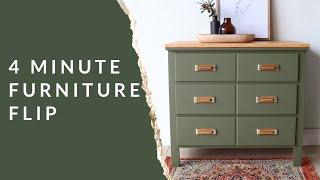 Quick Furniture Flips | Green End Table Makeover