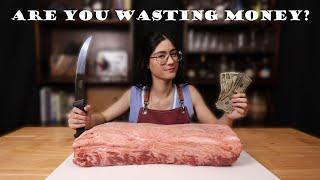 How Much Money Are We REALLY Saving by Cutting Meat at Home | Whole Strip Loin Price Breakdown