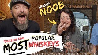 a NOOB tastes the MOST POPULAR whiskeys (U.S. sales) | WHISKEY CURIOUS