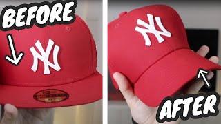 How to PERFECTLY curve your FITTED HAT brim