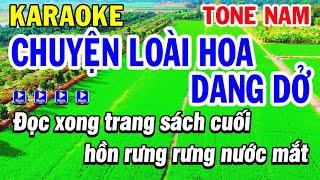 Karaoke Chuyện Loài Hoa Dang Dở Tone Nam Beat Hay Nhạc Sống | Karaoke Phi Long