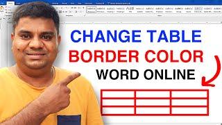 How To Change Table Border Color In Word Online