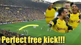 Amazing!! Perfect free kick goal Paco Alcacer vs Fc Augsburg