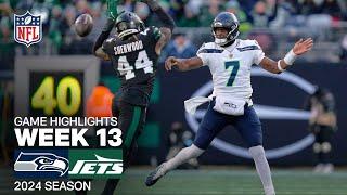 Seattle Seahawks vs. New York Jets Game Highlights | NFL 2024 Season Week 13