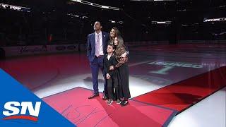 Roberto Luongo Delivers Emotional Speech As Jersey Is Raised To Rafters | Retirement Ceremony