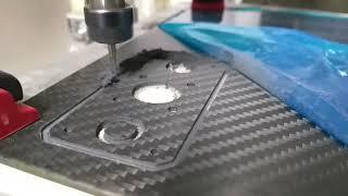 Corte de Carbono numa CNC by #fly3dtech