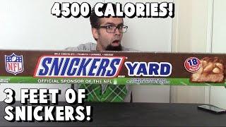 Snickers Chocolate Yard Eating Challenge (2 lbs) Vs FreakEating *4500 Calories*