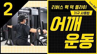 어깨 운동에 필수인 운동기구 사용법에 대해 알아보자! 리버스 펙 덱 플라이(Pec Deck Fly with Reverse Machine) #shorts