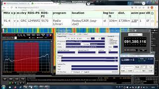 FM DX Es - 090822 0753UTC - 91.4 Radio Lihnari (GRC) Rodos/CAIR (seg-dod) 1kW! 1728km