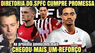 MAIS UM REFORÇO CHEGOU NO SPFC - VOLANTE TAMBÉM FECHOU -  ZUBELDÍA INDICOU - ÚLTIMAS NOTICIAS