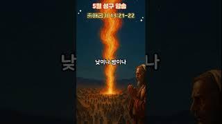 출애굽기 13:21-22 암송  #말씀암송 #불구름기둥 #chatgpt #vrew