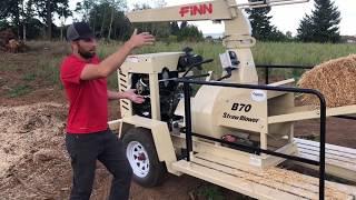 FINN B70 straw blower star up and performance