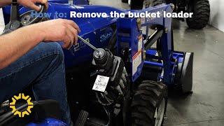 How to: Remove the bucket loader