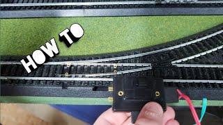 How to hook up you bachmann ez track switch