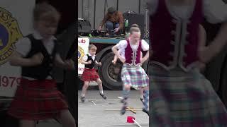 #sworddance #highlanddancing display by young #dancers at 2024 #stonehaven Feein' Market #shorts