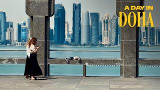 A Day in Doha, Qatar Walking Tour - 4K