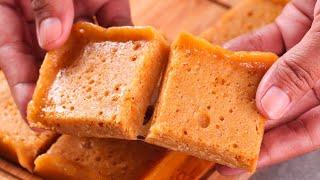 JAGGERY CANDY RECIPE | JAGGERY HONEY COMB CANDY | HOME MADE JAGGERY CANDY | N'Oven Foods