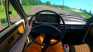 1980 Volkswagen Brasilia 1600 (45 hp) Brazilian classic / POV Test drive 4K (No narration)